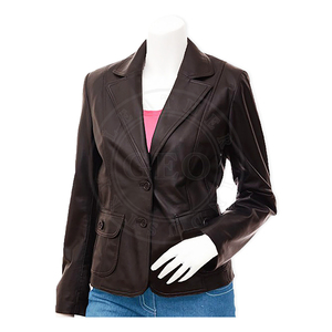 Chaquetas de cuero de la mejor calidad para damas personalizadas para marcas - Product Image 5