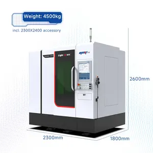 100w PCD Tool CNC Laser Cutting Machine Automotive Tool CNC Laser Machine Vertical Five-axis Fiber Laser Cutting Machine