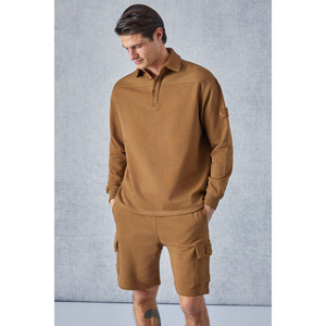 Sudadera GRIMELANGE Aatrox para Hombre, Cuello Polo, Cierre de Botones, Manga Larga, Corte Regular, Detalle Bordado - Product Image 2