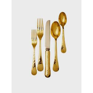 Wedding Tableware <b>Gold</b> <b>Mirror</b> Polished Diamond Cutting Handle Utensils Flatware Set Forks Spoons Knives Steel Cutlery Set - Product Image 4