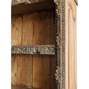 Rustic <b>Wooden</b> Bookshelf for Home Office Living Room Bedroom School Hotel Durable Metal Cabinet for Book Storage - Product Image 4