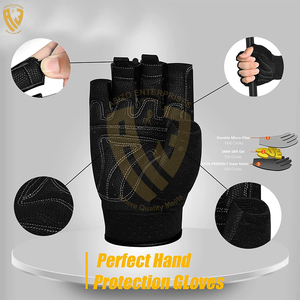Gants d'haltérophilie en cuir avec logo personnalisé pour salle de sport, fitness, entraînement, bandages pour les mains personnalisés - Product Image 2
