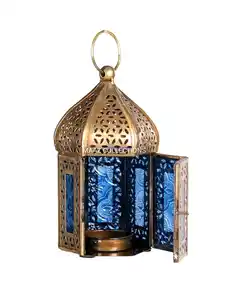 Linternas de latón dorado para decoración de bodas, farol marroquí de calidad prémium