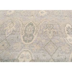 Erbe Hand Knotted Wool <b>Rugs</b> Grey Black <b>Boho</b> Style Medallion Abstract Rectangle for Home for Living Room Hallway-Model Skwl-589 - Product Image 3
