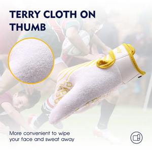 Nouvelle Arrivée Conception Personnalisée Grip Football Récepteur Gants Adulte Enfants En Plein Air Football Américain Gants Fournisseur - Product Image 3