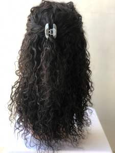 100% donneur unique indien vierge naturel bouclé Bob perruque de cheveux humains pour les femmes noires facile à porter Style avec base en soie vendeur en gros - Product Image 5