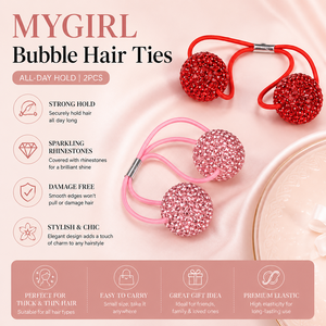 Nouvelle version coréenne : Élastiques à cheveux brillants en strass, noués, en forme de boule, pour femmes - Product Image 5
