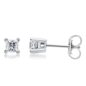 Pendiente de tuerca de moissanita de estilo único en joyería de diseño cuadrado de plata S925 para mujer Opción de regalo de uso diario con estilo - Product Image 3