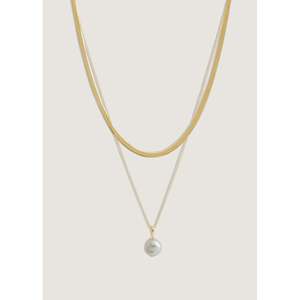 Collar de Perlas Barrocas y Espiga Carter, Cadenas Finas y Elegantes para Mujer - Product Image 4