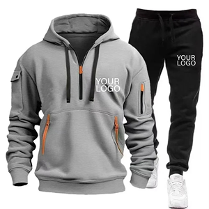 Chándal de manga larga personalizado, conjuntos de 2 piezas, chándal, conjunto de chándal Atlético informal para hombre, chaqueta y pantalones completos para correr - Product Image 4