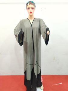 Dubai Golden bordado trabajo Nida tela personalizable tradicional musulmana accesorios de ropa para adultos negro diferentes estilos - Product Image 2