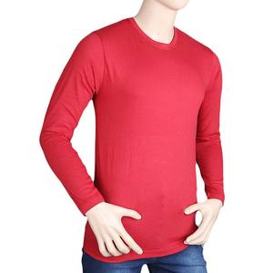 Paquete de 5 camisetas lisas de manga larga y cuello redondo para hombre - Product Image 3