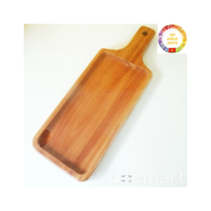 Bandeja de madera versátil hecha con cuidado para usar en la organización del servicio o mejorar la decoración de su hogar - Product Image 1