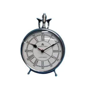 Часы ручной работы винтажные часы мирового времени, латунные настольные часы с морским миром, никелированные антикварные винтажные настольные часы