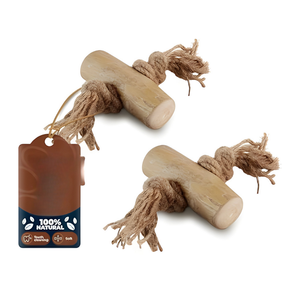 Jouet à mâcher pour chien en bois de café et corde de coco, fabriqué à partir de matériaux durables et naturels - Product Image 4
