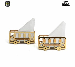 Future <b>Works</b> Tissue Paper Holder with Golden Cut <b>Work</b> Barricades Design Beautiful Acrylic Wooden Dining <b>Table</b> Accessories for - Product Image 6