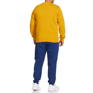 Good Quality Winter Embroidered Yellow Color <b>Men's</b> Sweatshirts Cotton <b>Fleece</b> Material Custom Logo Adult Hoodies - Product Image 4