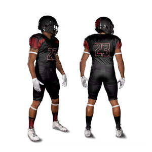 Ensemble de maillot de football américain pour adultes de grande taille, respirant et haute performance, 100% coton, anti-UV - Product Image 4