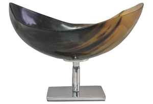 Cuenco de cuerno de búfalo de agua Premium de alta tendencia, artesanías naturales de alta calidad, estilo como Ágata de decoración pulida de Ángel - Product Image 2