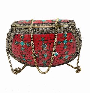กระเป๋าถือแฟชั่นสำหรับผู้หญิงกระเป๋าเงินโมเสกคุณภาพสูงสำหรับงานเลี้ยงตอนเย็นกระเป๋าถือวินเทจสำหรับผู้หญิง - Product Image 3