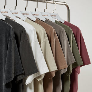 Venta al por mayor transpirable nuevo estilo Logo hombres Ringers peso pesado camisas 100% algodón cuello redondo de gran tamaño hombres Casual personalizado camiseta para hombres - Product Image 5