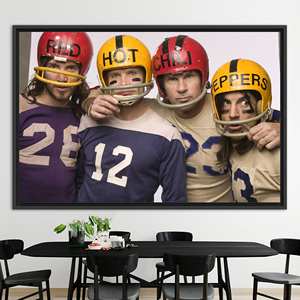 Impression sur toile Red Hot Chili Peppers Motivation Funk Punk, 1P : encadré noir - Product Image 1