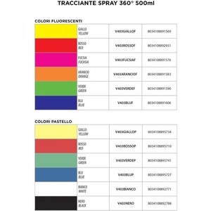360 ° vernice tracciante arancione fluorescente ad asciugatura rapida 500ml per pareti in asfalto e legno-per macchine per la marcatura stradale - Product Image 2
