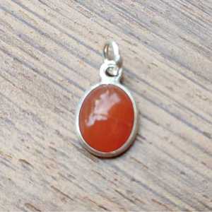 Pendentifs à breloques en argent 925 faits à la main avec lunette fine cornaline pierres précieuses bijoux pour enfants cadeau pour elle en gros - Product Image 2
