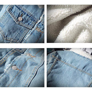 Veste Pour Homme Couleur Unie Respirante Séchage Rapide Produit Confortable Logo Personnalisé Veste Denim Manches Longues Pour Hommes - Product Image 5