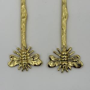 Ensemble de fromage artisanal avec couteaux à fromage en métal de conception élégante en acier inoxydable poli miroir couleur or - Product Image 5