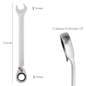 Chiave a cricchetto combinata da 13 mm. DIN 3113 - Product Image 2