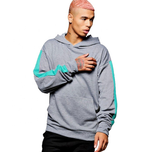 Nueva moda de Invierno para mujer, sudadera con capucha de gran tamaño, Panel de rayas de estilo callejero, sudaderas con capucha con logotipo frontal personalizado, Pakistán - Product Image 4