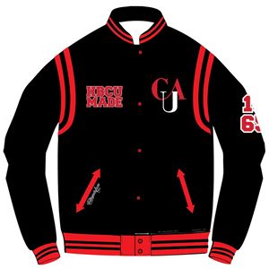 Clark Atlanta University Varsity Jacket Panthers Logo 1865 1988 Tribute HBCU Made Custom Collegiate Apparel Unisex Bulk Winter - Product Image 1
