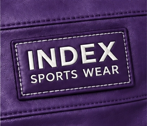 Veste de motard en cuir PU violet pour homme INDEX SPORTS WEAR, col montant, fermeture éclair, coupe ajustée, style moto, vêtement d'automne - Product Image 6