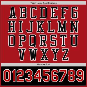 Custom Red Black-White Bomber Full-Snap Varsity Letterman Two Tone Jacket Windbreaker Streetwear vintage Men's Varsity Jacket - Product Image 4