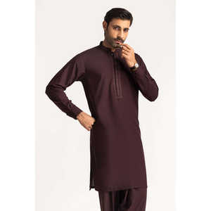 Traje Formal Bordado Color Borgoña de Corte Regular para Hombre - Product Image 6