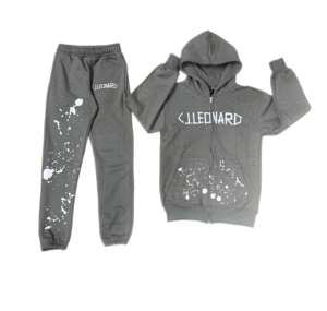 Logo personnalisé Survêtement pour Homme Style Hiver Ensembles Manches Complètes en Couleur Unie Créez Votre Propre Logo à Vendre - Product Image 4