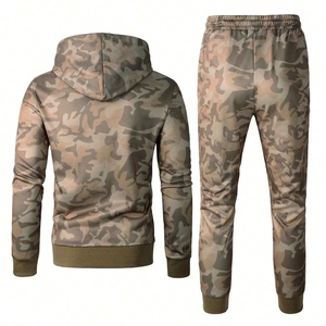 Venta al por mayor personalizado de los hombres de moda Casual chándal de más alta calidad con cuello con capucha patrón sólido para el 2017 - Product Image 2