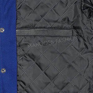 Chaqueta de cuero con letras duraderas y elegantes de alta calidad para invierno personalizable con logotipo y diseño en blanco para venta al por mayor - Product Image 3