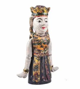 Matériau de décoration d'intérieur bon marché, fournisseur de cadeaux d'art, fabrication artisanale écologique, marionnette à eau en bois de jacquier, fée, dame - Product Image 1