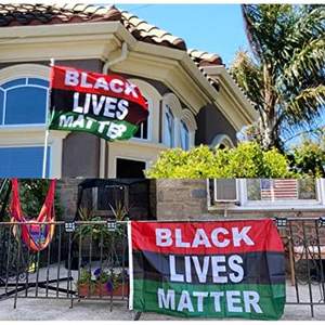 Paquete de 2 Banderas Black Lives Matter, Bandera BLM, Bandera Grande de 3x5 Pies para Protesta y Paz con Cabecera de Lona y 2 Ojales para el Hogar - Product Image 2