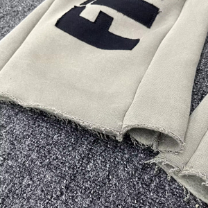 Customized Design Distressed Embroidery Men <b>Flared</b> Tracksuits Custom Vintage Washed Distressed Acid Wash <b>Flared</b> Men Tracksuits - Product Image 5