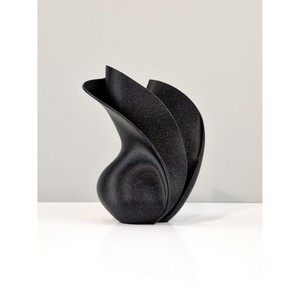 แจกันดอกไม้แนวแอบสแตรกต์สำหรับแมนเทลแจกันทรงหยักสไตล์โมเดิร์นพร้อมด้วยการออกแบบเป็นชั้นการตกแต่งที่ล้ำสมัยสำหรับการแสดงดอกไม้แห้งบ้านใหม่ - Product Image 2