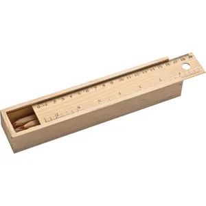 Étui à crayons en bois personnalisé ADELE avec gadgets sur mesure pour l'organisation et le style - Product Image 2