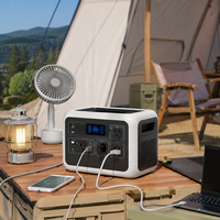 Station d'alimentation portable 300W 500W 1000W avec batterie LiFePO4, générateur solaire pour la maison, le camping-car, le camping et les situations d'urgence