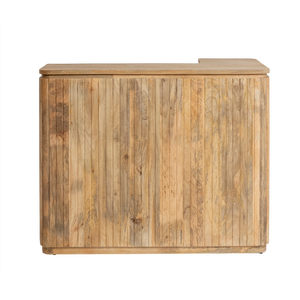 Mueble bar esquinero de madera de mango Lou - Product Image 2