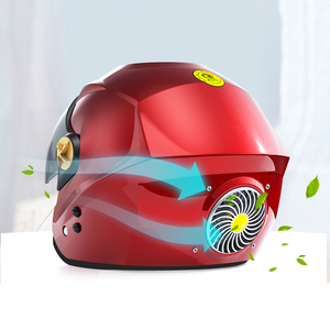 安全帽可充电蓝牙太阳能空调自行车摩托车头盔风扇头盔