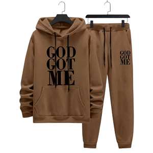 Ensemble de survêtement unisexe personnalisé avec logo 3D, pantalon de survêtement lourd de haute qualité, impression sérigraphique, impression en relief, personnalisation OEM disponible - Product Image 4