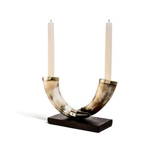 Design Buffalo Horn Candle Holder <b>Handmade</b> Shiny Polished <b>Christmas</b> Parties Decorate Horn Candle Holder - Product Image 6