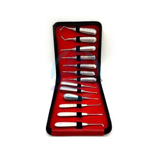 Elevador de Raíces Curvo, Juego de Elevadores Dentales Hechos en Pakistán, Extractor de Dientes, Fórceps para Extracción Dental de Acero Inoxidable - Product Image 1